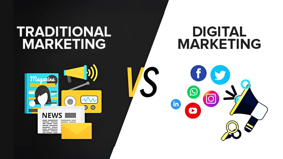 traditional marketing vs digital marketing
